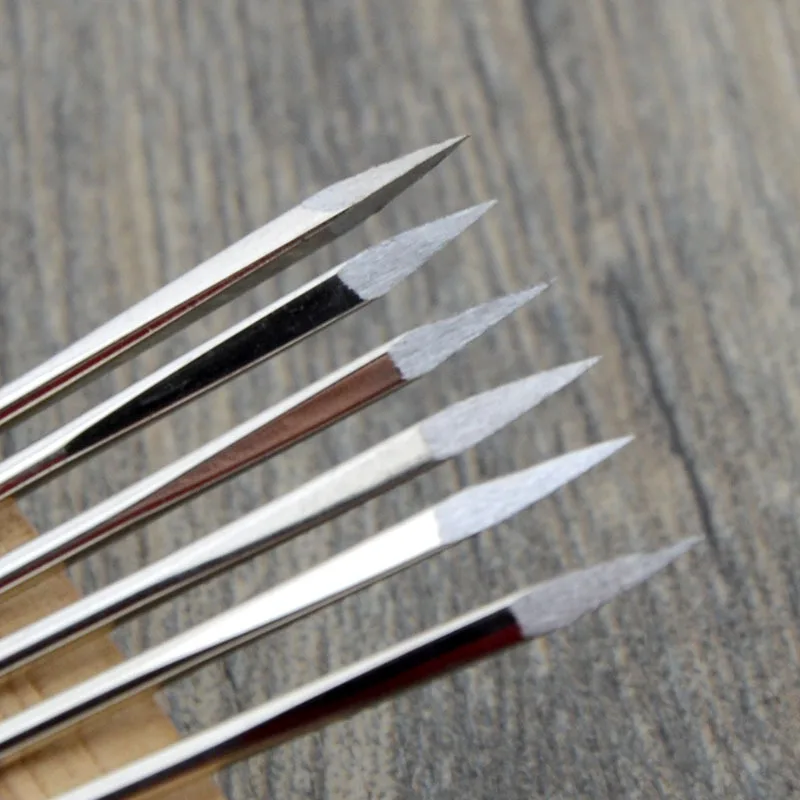 10PCS DIY Leather Triangular Needles Leather Fur Special Stainless Steel Shaped Pin Stitch Needlework Sewing Supplies