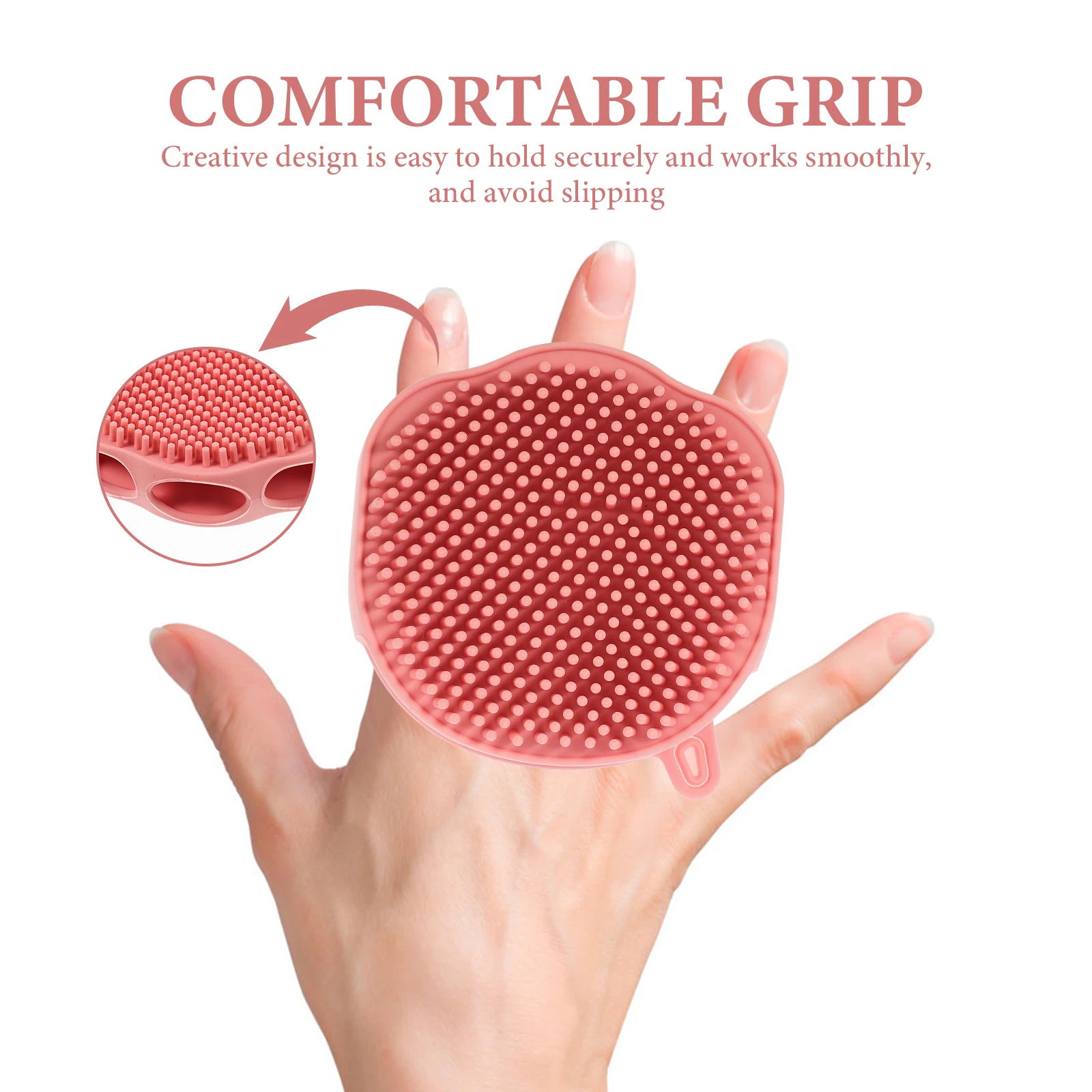 

Silicone Bath Brush Body Scrubber Portable Newborn Cleaner Nonslip Massage Shower Exfoliating Tool Lightweight Compact Storage