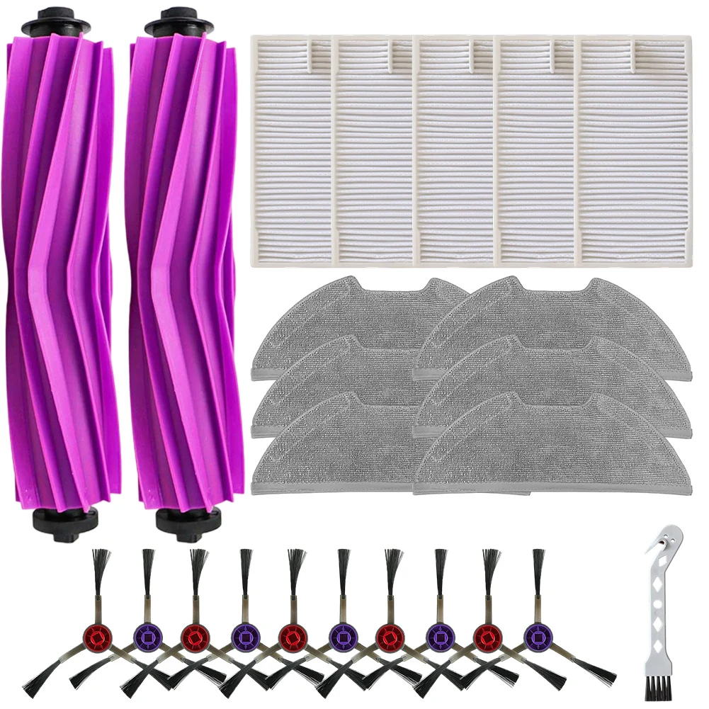 

1 Set For Eureka E20 Plus Robot Vacuum Cleaner Main Side Brush Filter Mop Cloth Kit Vacuum Cleaner Replacement Accessories