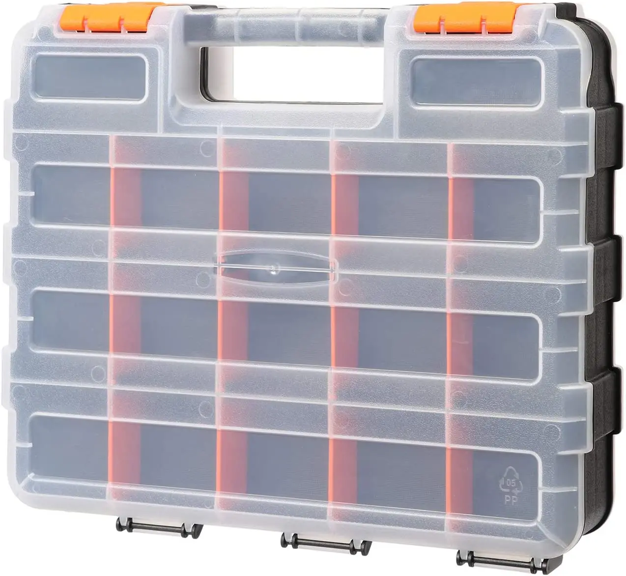 

Customizable Removable Plastic Dividers Hardware Storage Double Side Tools Box Organizer with 34-compartment