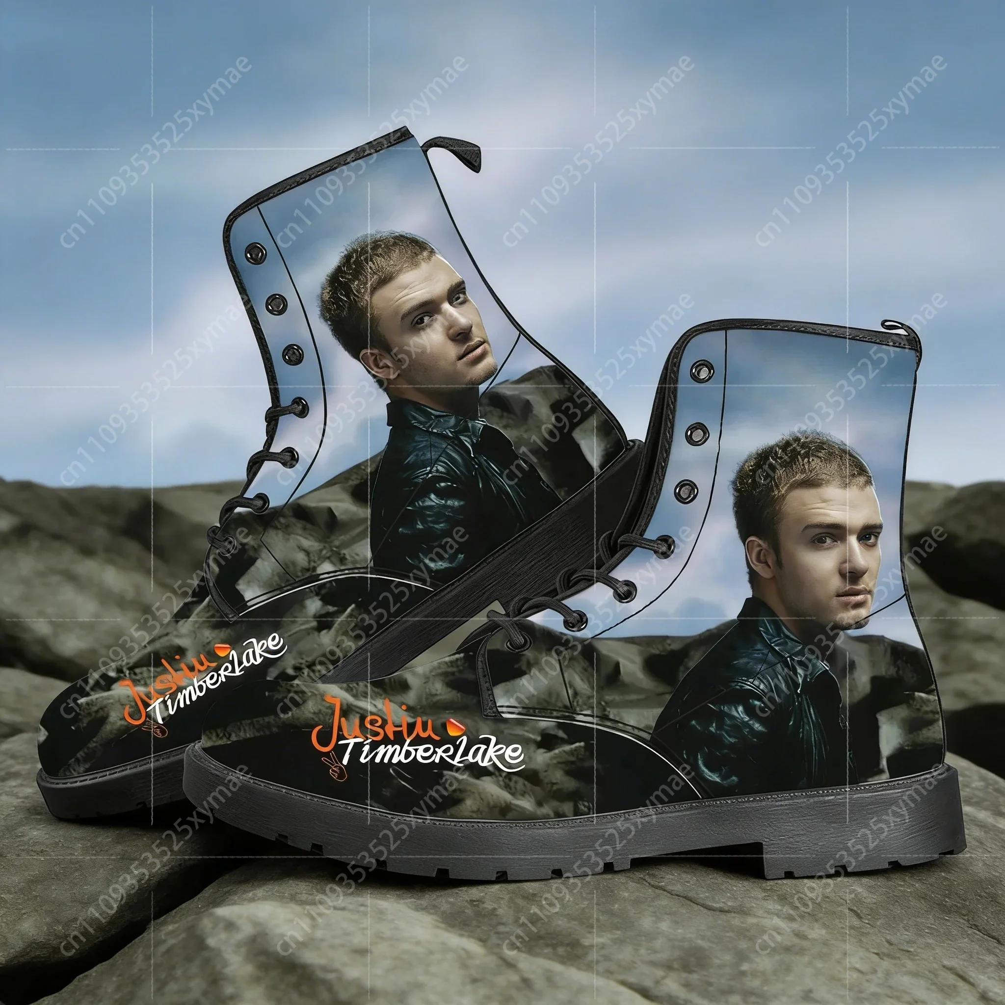 

Повседневные ботинки Джастин Тимберлейк, мужская, женская и подростковая обувь, модные 3D-ботинки, обувь для улицы, изготовленная на заказ.