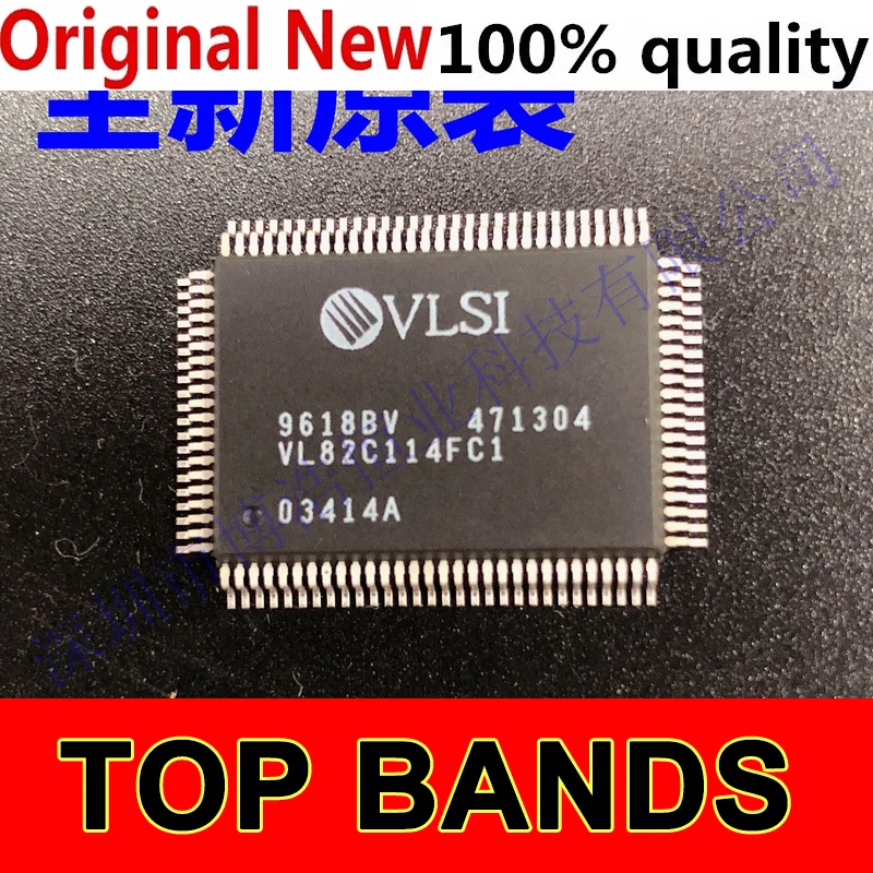 10 piezas VLSI VL82C114FC1 QFP100 IC Chipset nuevo y Original