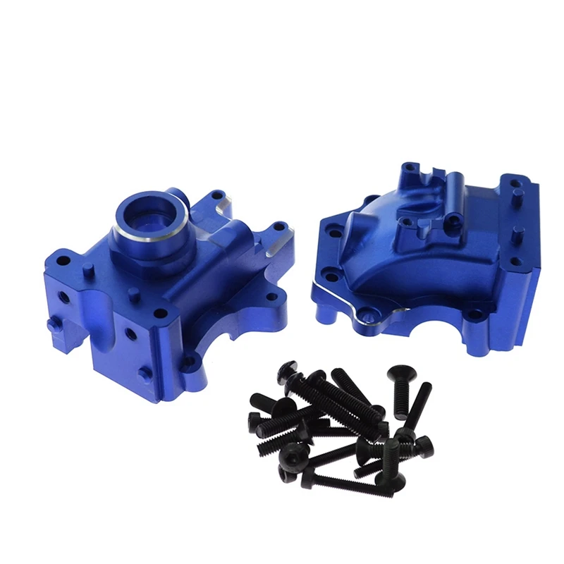 2 Set Aluminum Front And Rear Bulkhead Gearbox Housing 9529 For 1/8 Traxxas Sledge RC Car Upgrades Parts