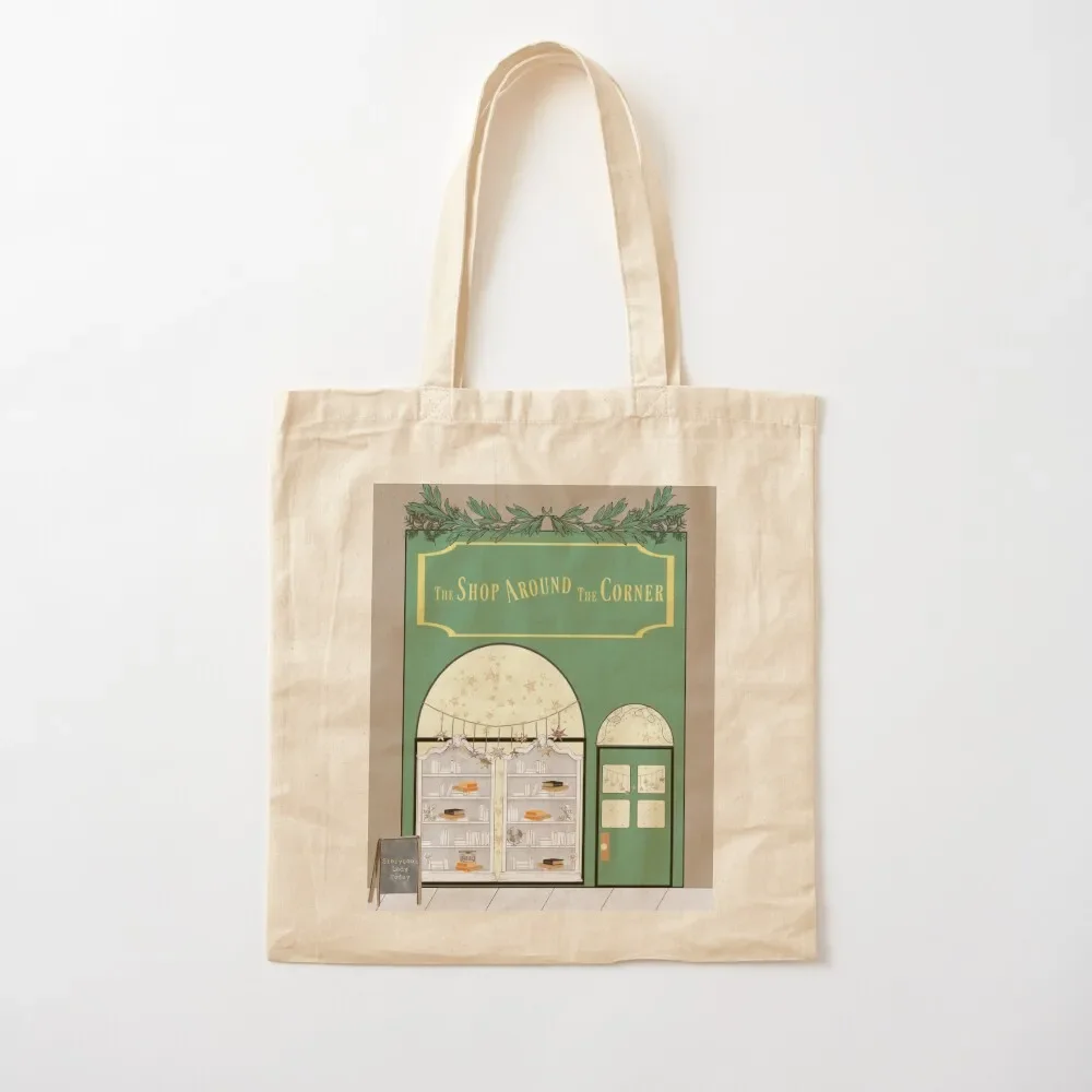 The Shop Around The Corner Tote Bag reusable shopping bag Cloth bag Canvas stote