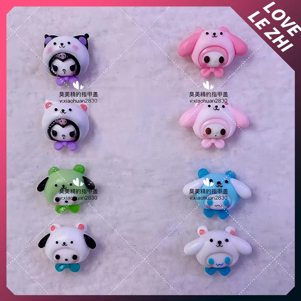 

Sanrios Anime Nail Art Silicone Mould Doll Finished Product Diy Cinnamoroll Melodys Kuromi Pochacco Silicone Mold Manicure Tools