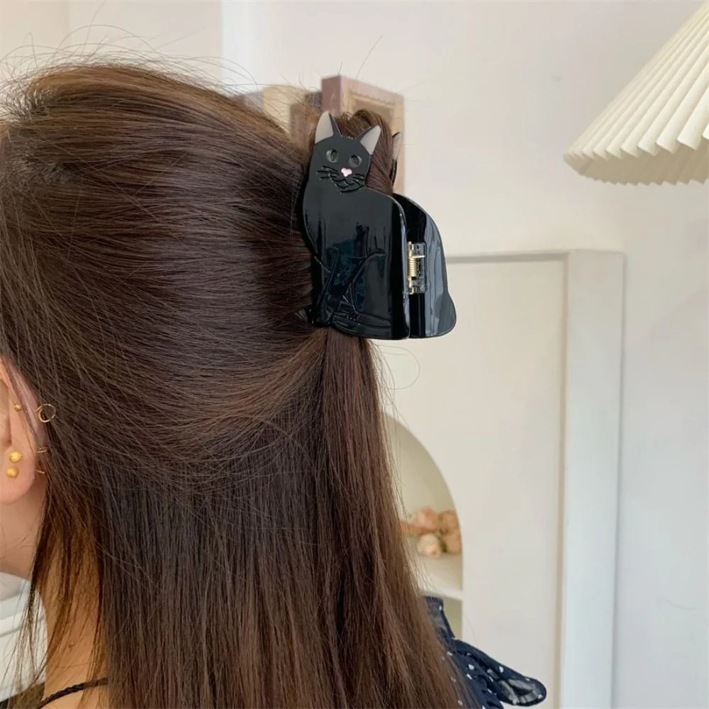 

Cute Acetic Acid Acetate Cat Hair Claw Cartoon Korean Style Kitten Claw Clip Hair Accessories Headdress Animal Shark Clip Girls