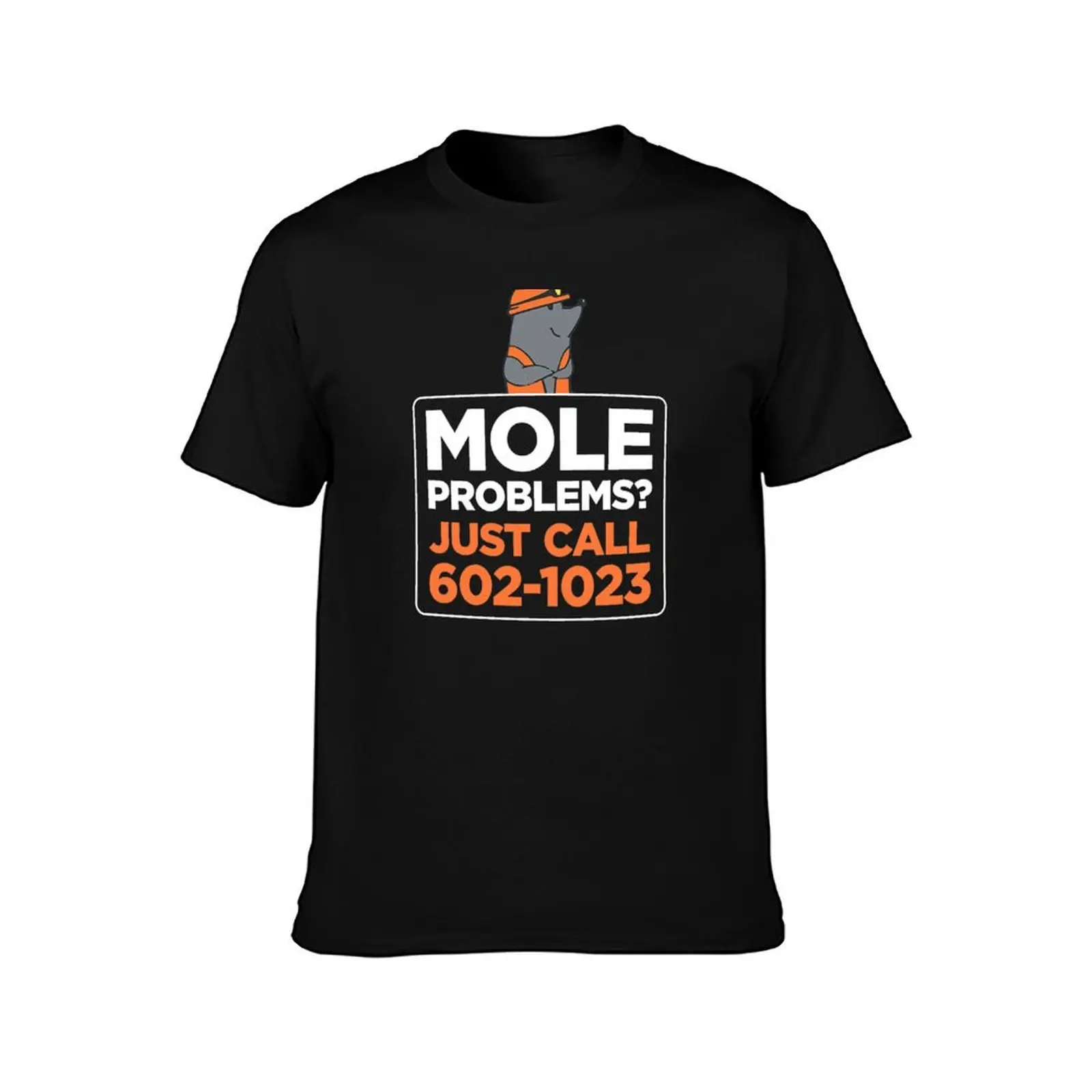 Funny Chemistry T Shirts Gifts-Mole Problem Call Avogadro for Womens Mens T-Shirt Basic Solid Tee for Daily Use T-Shirt