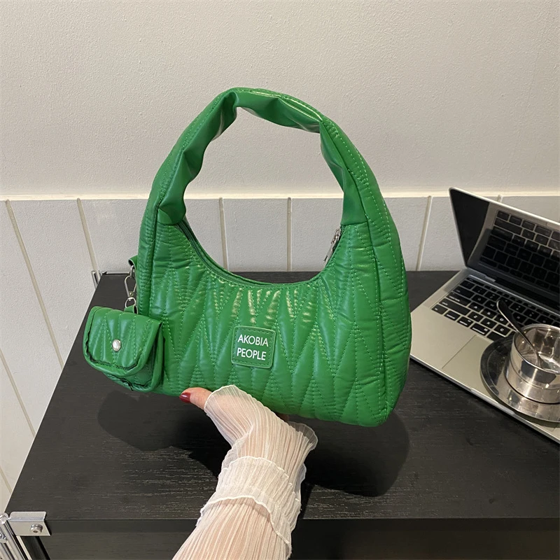 New Fashion Simple Solid Color Large Capacity Hand Lifting Dumpling Bag