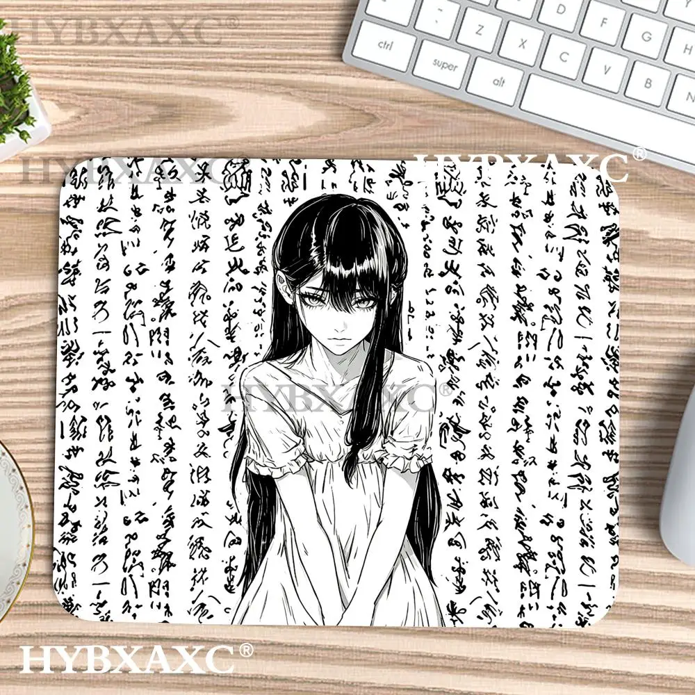 HYBXAXC Game Professional Ultrafine Surface E-Sports Small Mousepad Anime Girl Mouse Gamer Computer Gaming Locking Edge Mouse