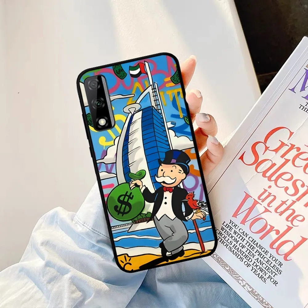 Cartoon D-Dollars Alec M-Monopolys Phone Case For Huawei Y9 6 7 5 Prime Enjoy 7s 7 8 plus 7a 9e 9plus 8E Lite Psmart Shell