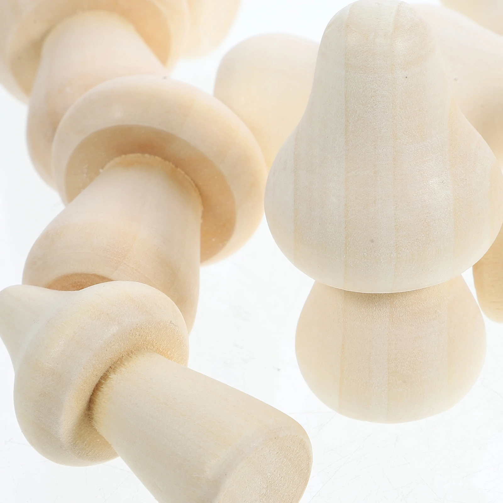 

20pcs Blank Wooden Mushroom Ornaments for DIY Graffiti Mini Decor Figurines Christmas Party Gifts