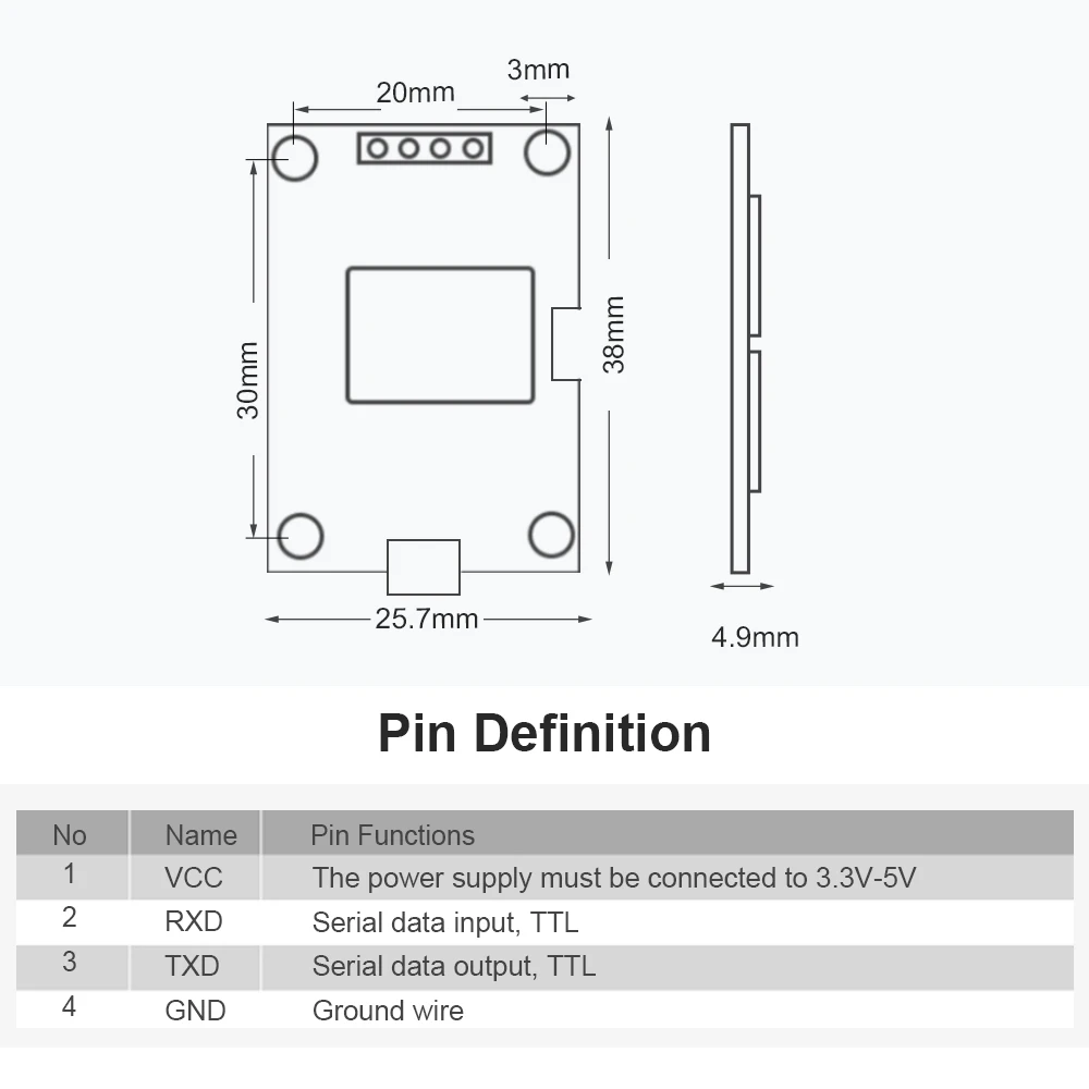 WitMotion High-Precision | GNSSSOC WTGPS+BD GPS,GLONASS,QZSS,NMEA0183 Module, With Flight Control, Antenna for Arduino