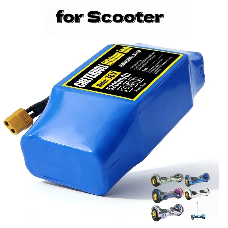 

High Quality 36V 4400mAh 10S2P Lithium Ion Battery Pack Replacement Accessory for Self Balancing Scooter HoverBoard Unicycle