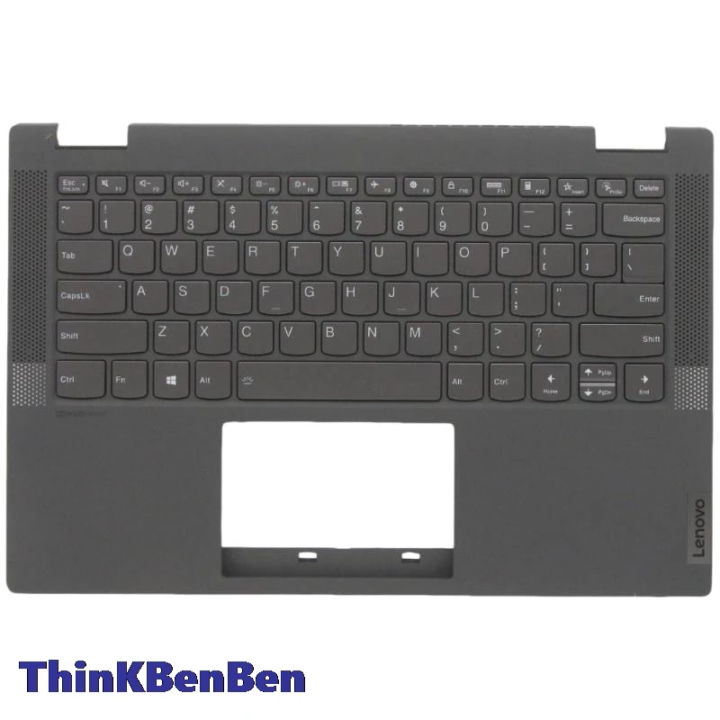 US English Grey Keyboard Upper Case Palmrest Shell Cover For Lenovo Ideapad Flex5 14 14ALC05 14ARE05 14IIL05 14ITL05 5CB1C19447