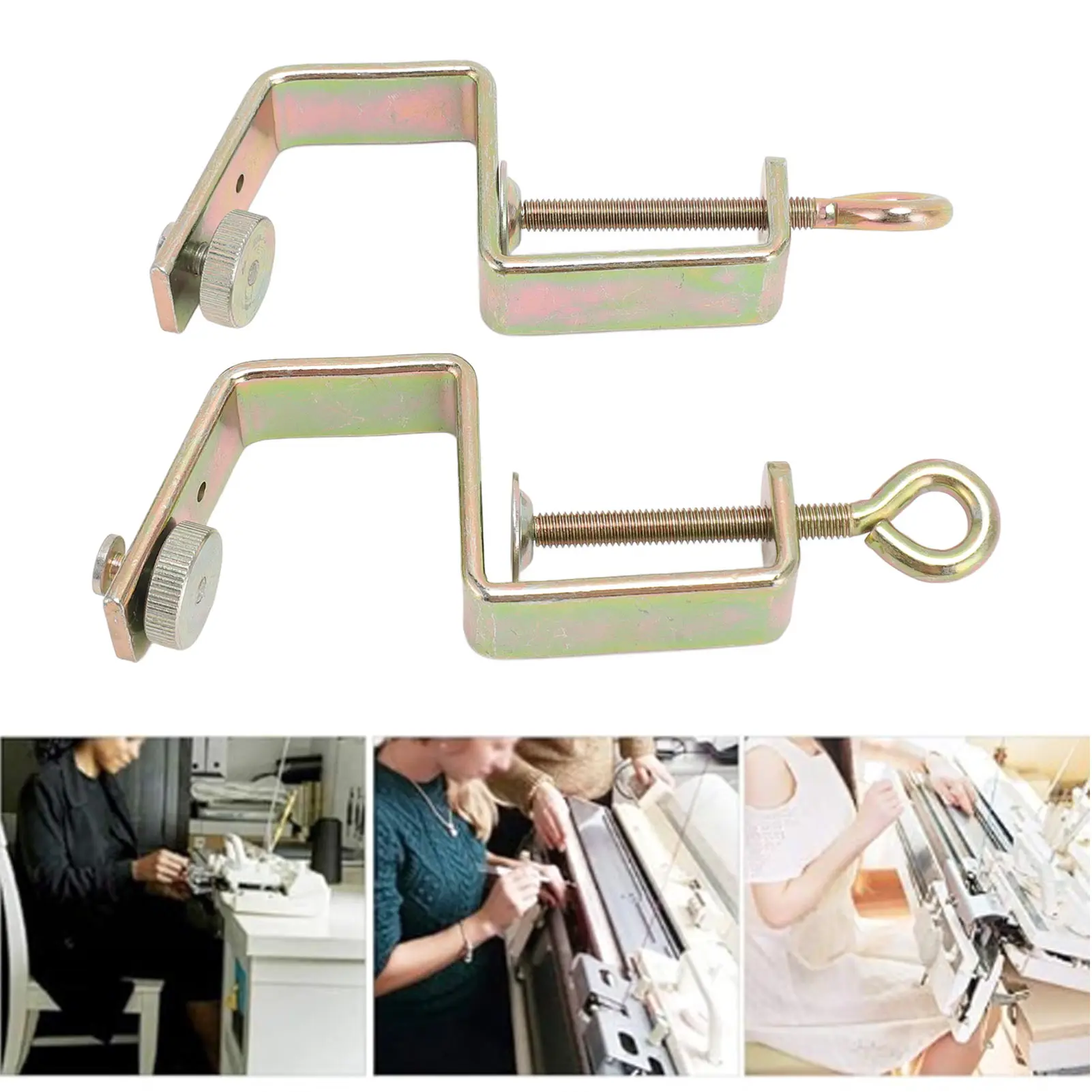 2pcs Knitting Machine Table Clamps Professional Sturdy High Strength Replacement Table Clamps For KR830 KR840 KR850