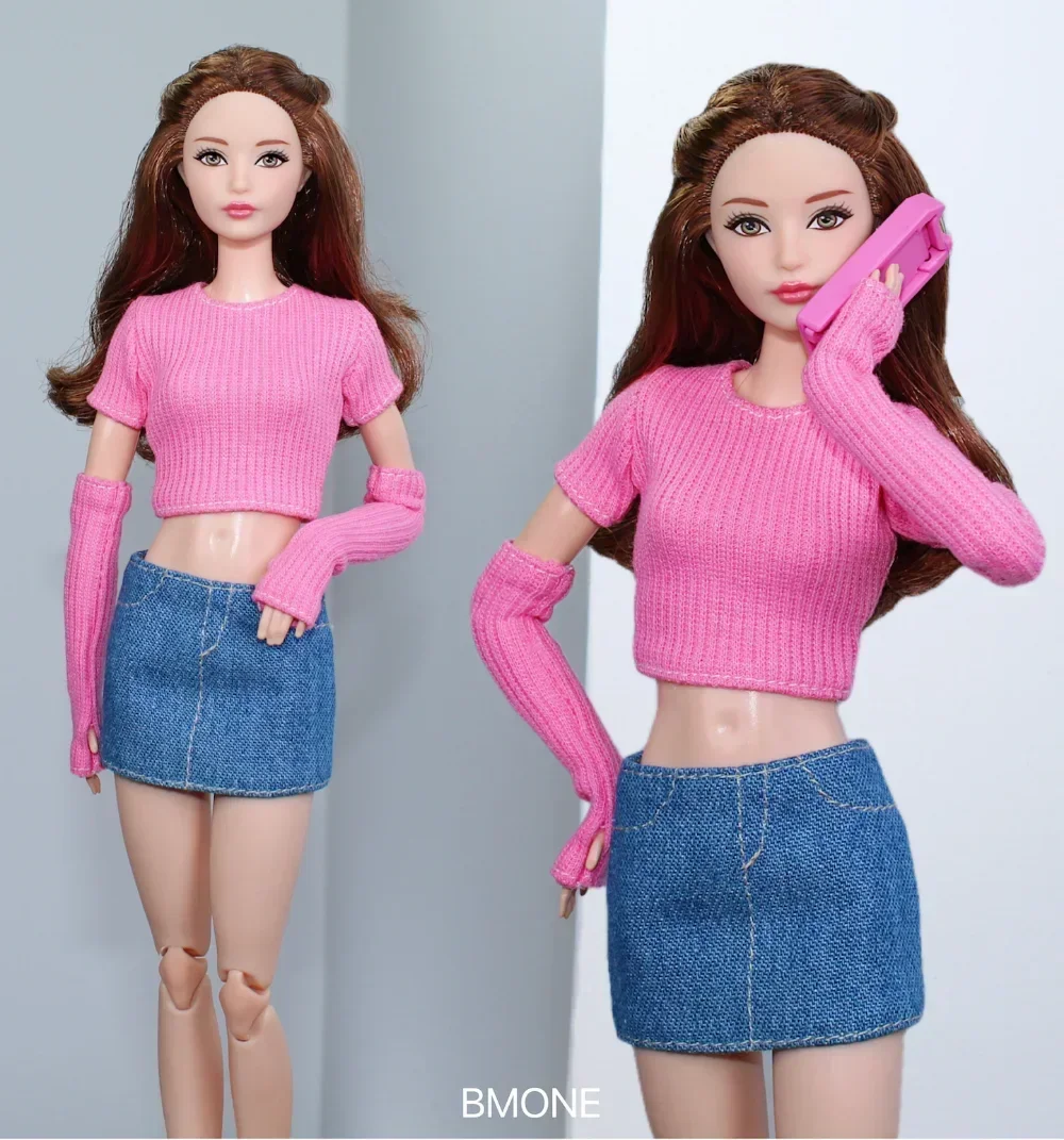 Zestaw ubrań / edycja limitowana modna sukienka koszula płaszcz dżinsy 1/6 Doll ubrania garnitur strój dla 30cm Xinyi FR ST OB Barbie Doll