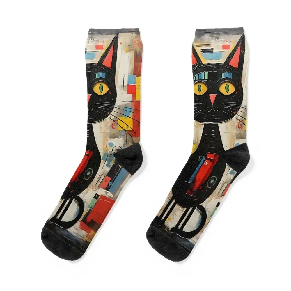 

Art Cat #1 Socks new in's snow Thermal man winter kids Socks Ladies Men's