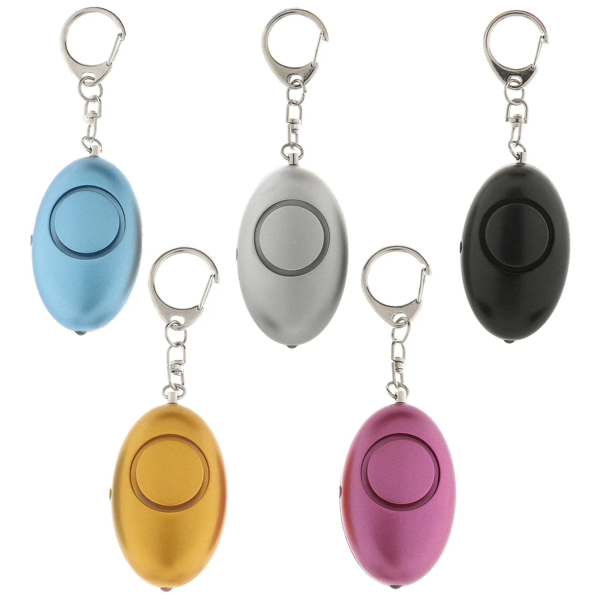 Women Outdoor Alarm Keychain LED Light Elderly Children Personal Safety Self-defense Alarm