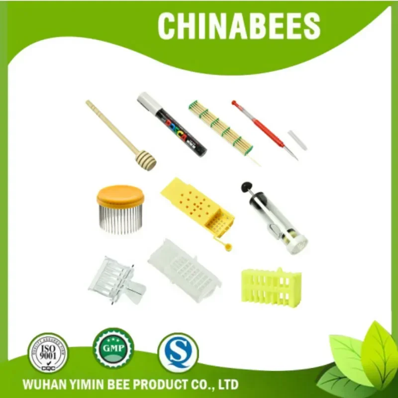 Beekeeping Tool Beekeeping Eqiupment Wholesale Beekeeping Set Stirring Rod 5M Marker Grafiting Tool Buckle King Marker Bottle