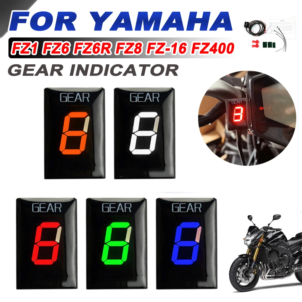 For Yamaha Fz1 FZ8 Fz16 FZ-S Fz6 FZ6r Fz400 Fz400 Fzs1000 Fazer Motorcycle AccessoriesEcu Plug Mount 1-6 Level Speed Gear Disply