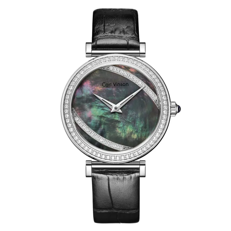

Women's Feather Dial Waterproof Belt Watch