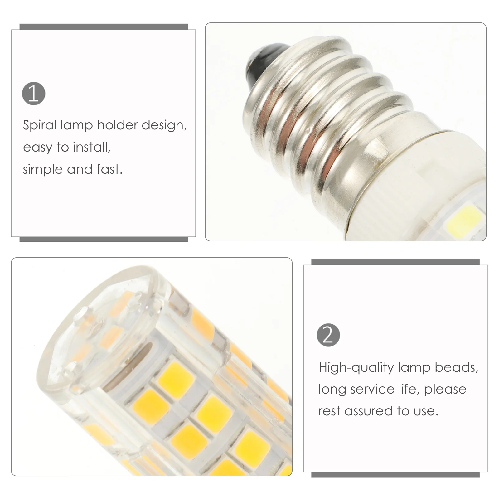 

4 PCS Replacement Part for Refrigerator Bulb Appliance Light Microwave Oven E14