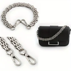 30-60-100-120cm 16mm polished silver purse metal chain handbag strap replacement shoulder chain DIY crossbody bag chain