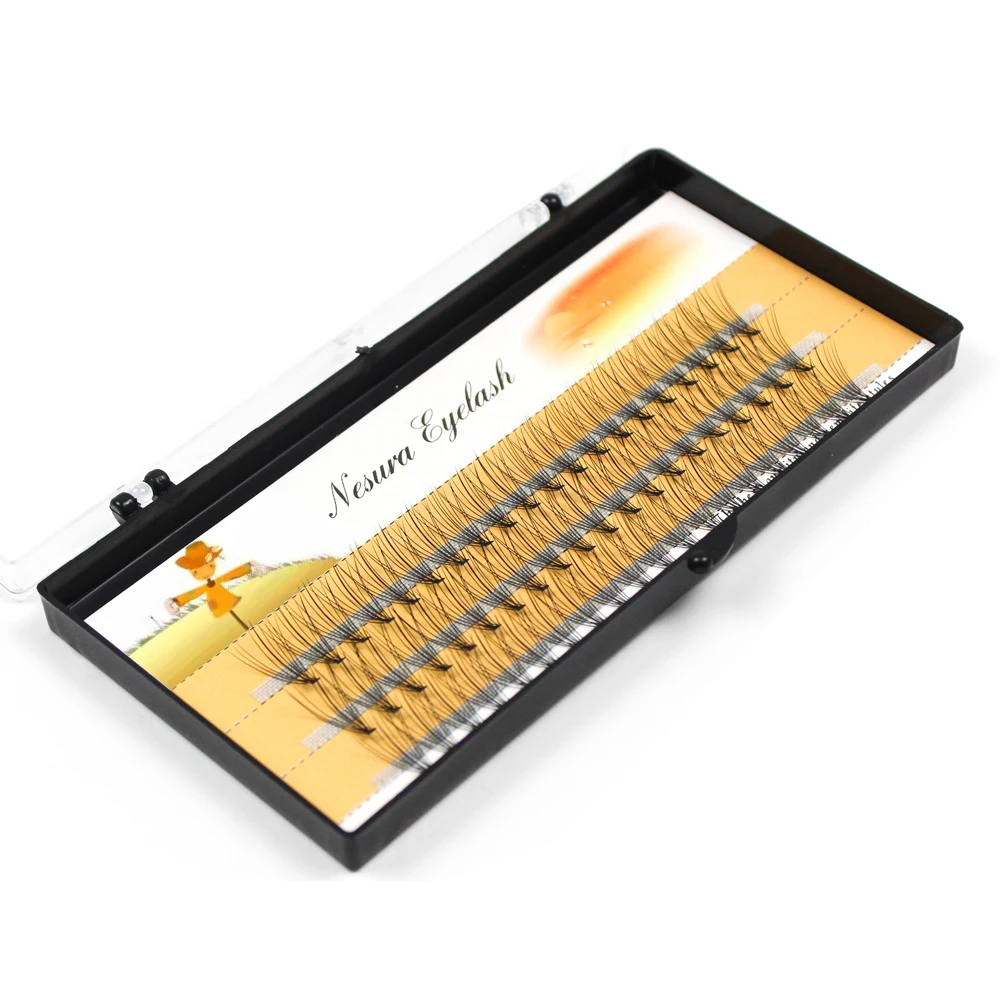 Natrual Long 10D Mink Eyelashes Extension Black Soft False Lashes High Quanlity Fake Eyelash Individual Grafting Makeup Tools