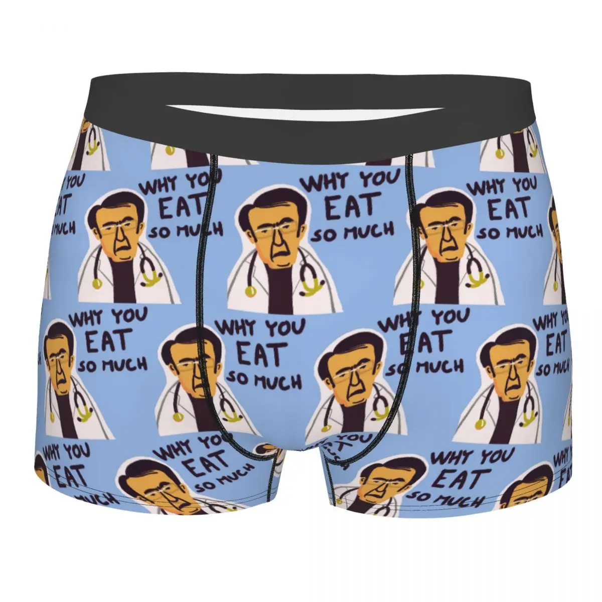 Boxer Underpants Shorts Dr Nowzaradan Dr Now From My 600-lb Life Why You Eat So Much Panties Men's Breathable Underwear Gift