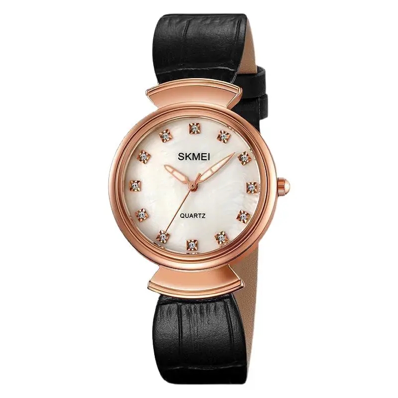 

SkmeiClassic Retro Women's Watch30Mi Waterproof Small Dial Women's Quartz Watch Diamond Leather Strap Watch