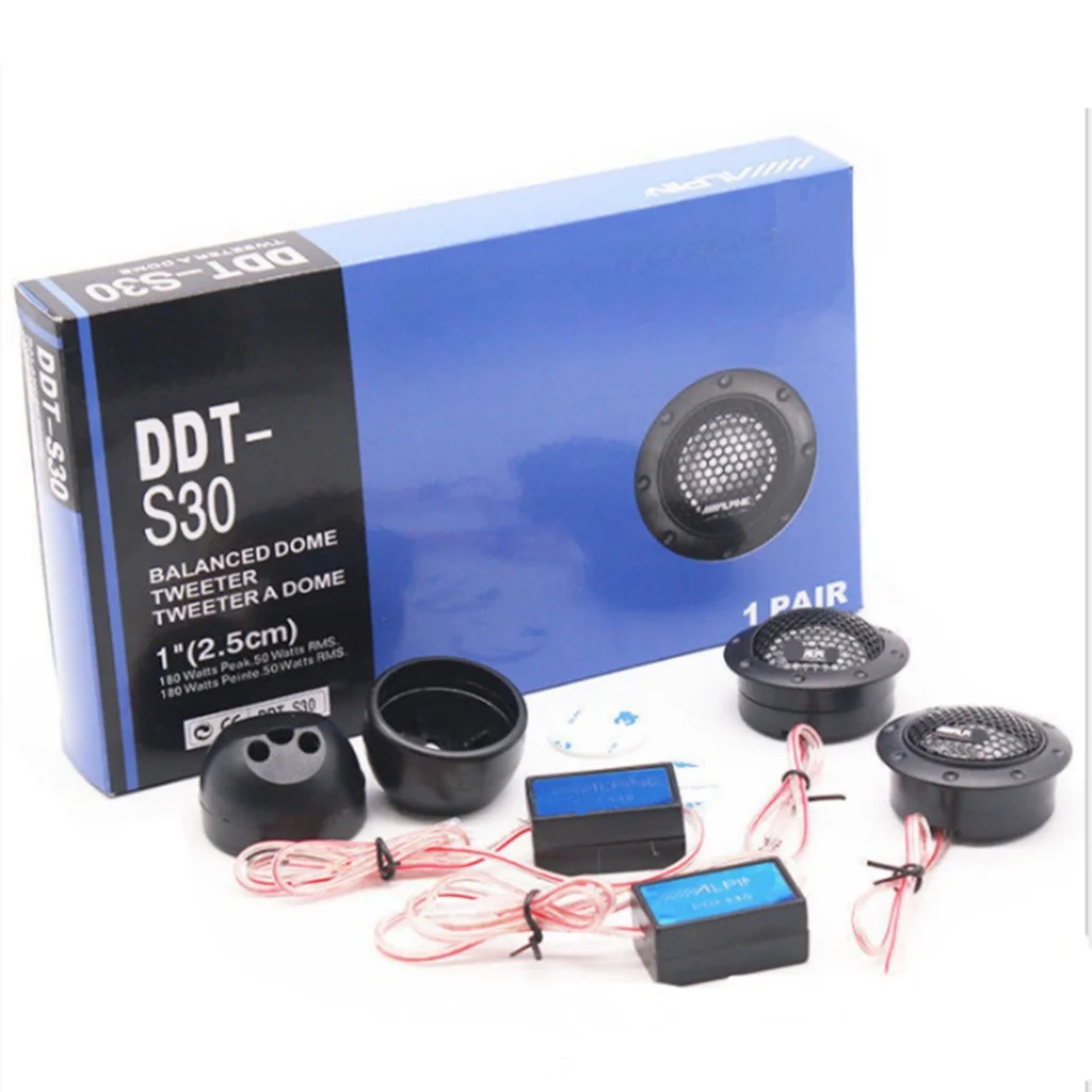Car Audio Tweeter Silk Dome - Zijden koepelvormige autotweeter, hoogwaardige stereoluidspreker voor