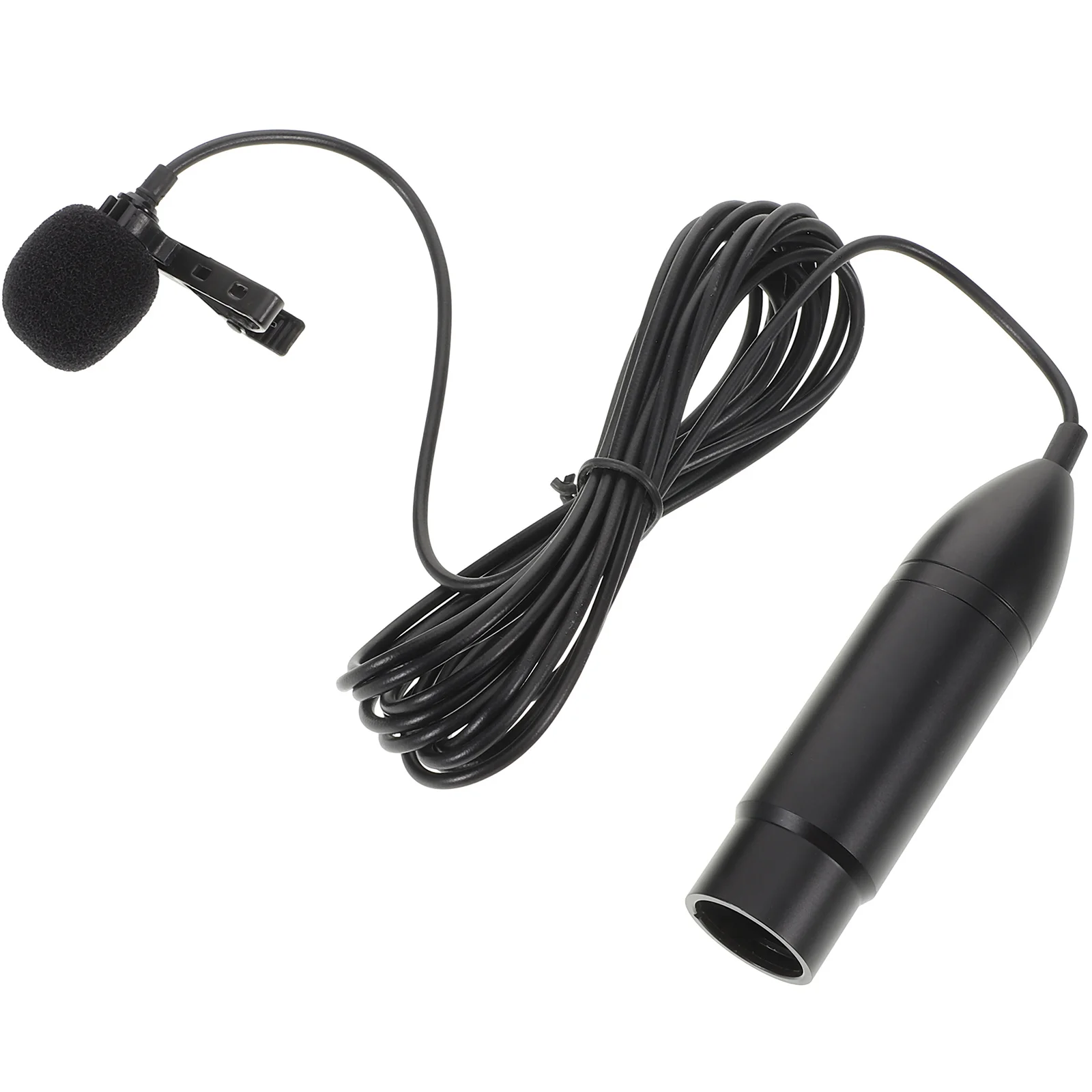 ไมโครโฟนแบบหนีบปกเสื้อ 48V XLR แบบสามขา พกพาสะดวก ใช้สำหรับบันทึกเสียง พูด ออกอากาศสด ใช้ไมโครโฟนแบบหนีบปกเสื้อสำหรับงานเสียง