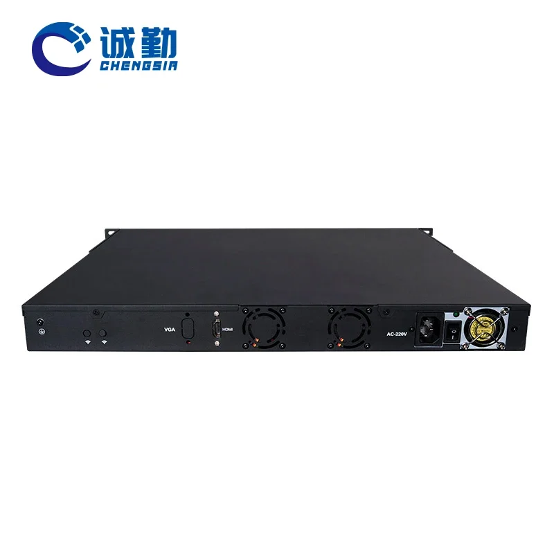 OEM 12th Gen 1U Rack Mount Case 4 x SFP 10G 6 Lan Core i3 i5 i7 Industrial Pfsense Firewall Appliance Mini Pc 1U Server Chasis