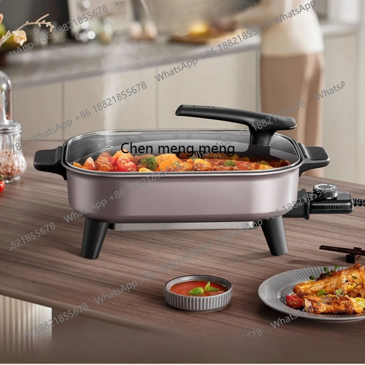 

Electric pot Multifunctional household electric heating pot Integrated electric cooking pot Split type removable and washable