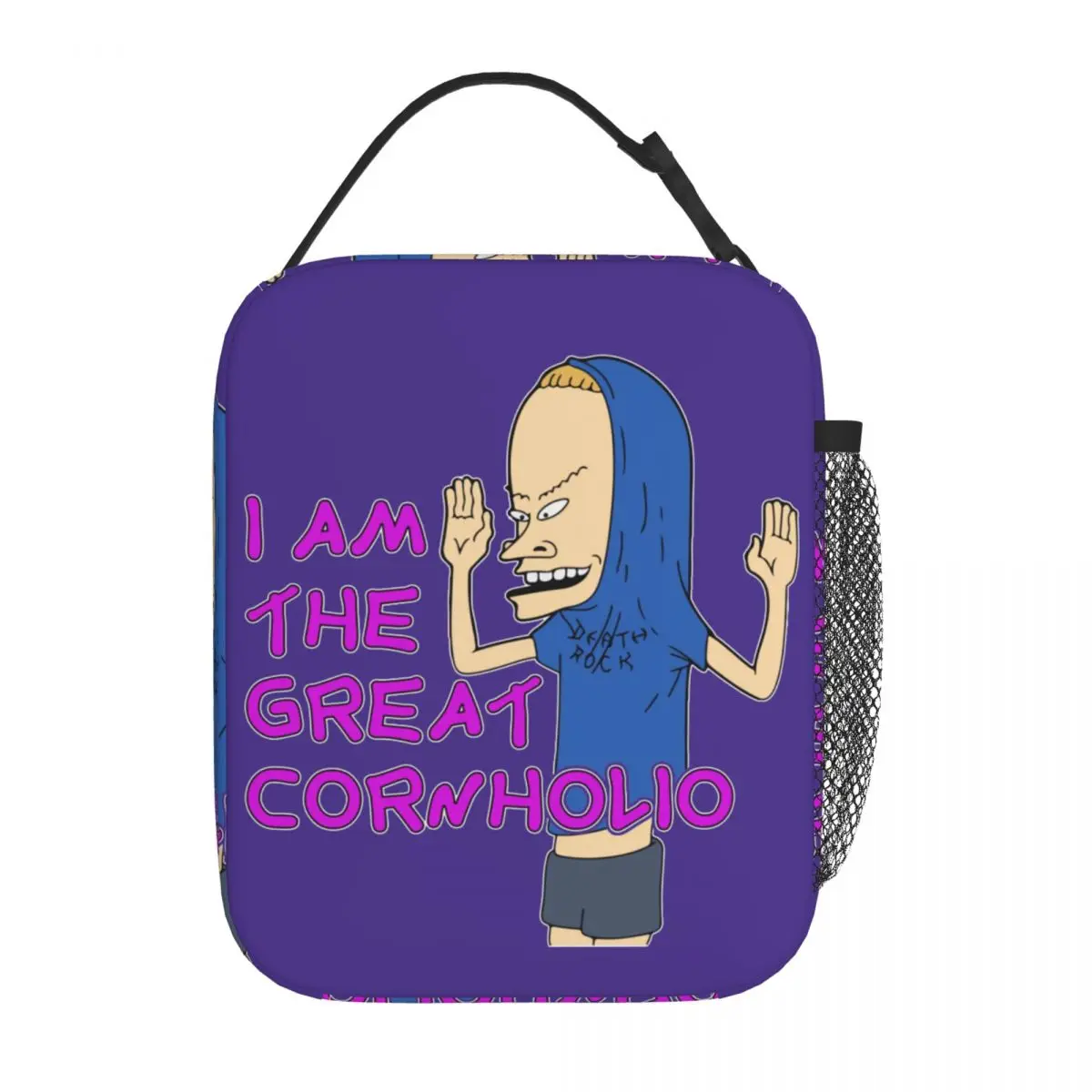 

Beavis And Butthead Great Cornholio Insulated Lunch Bags Leakproof BB Meal Container Thermal Bag Tote Lunch Box School Pouch