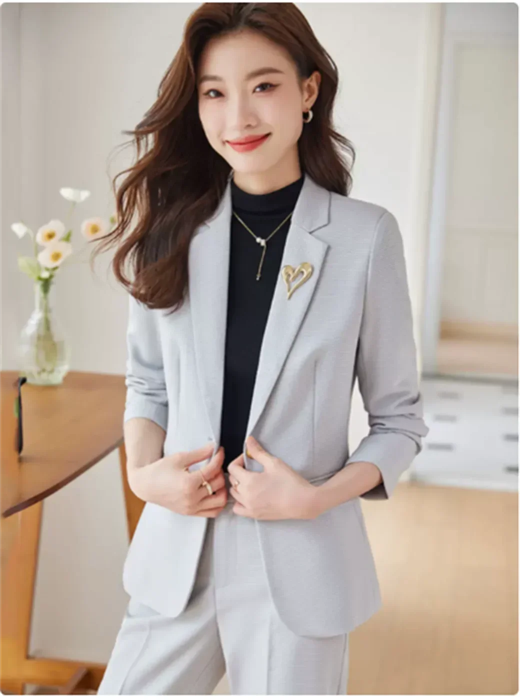 High end professional suit set for women's autumn new college student interview formal work clothes two-piece set