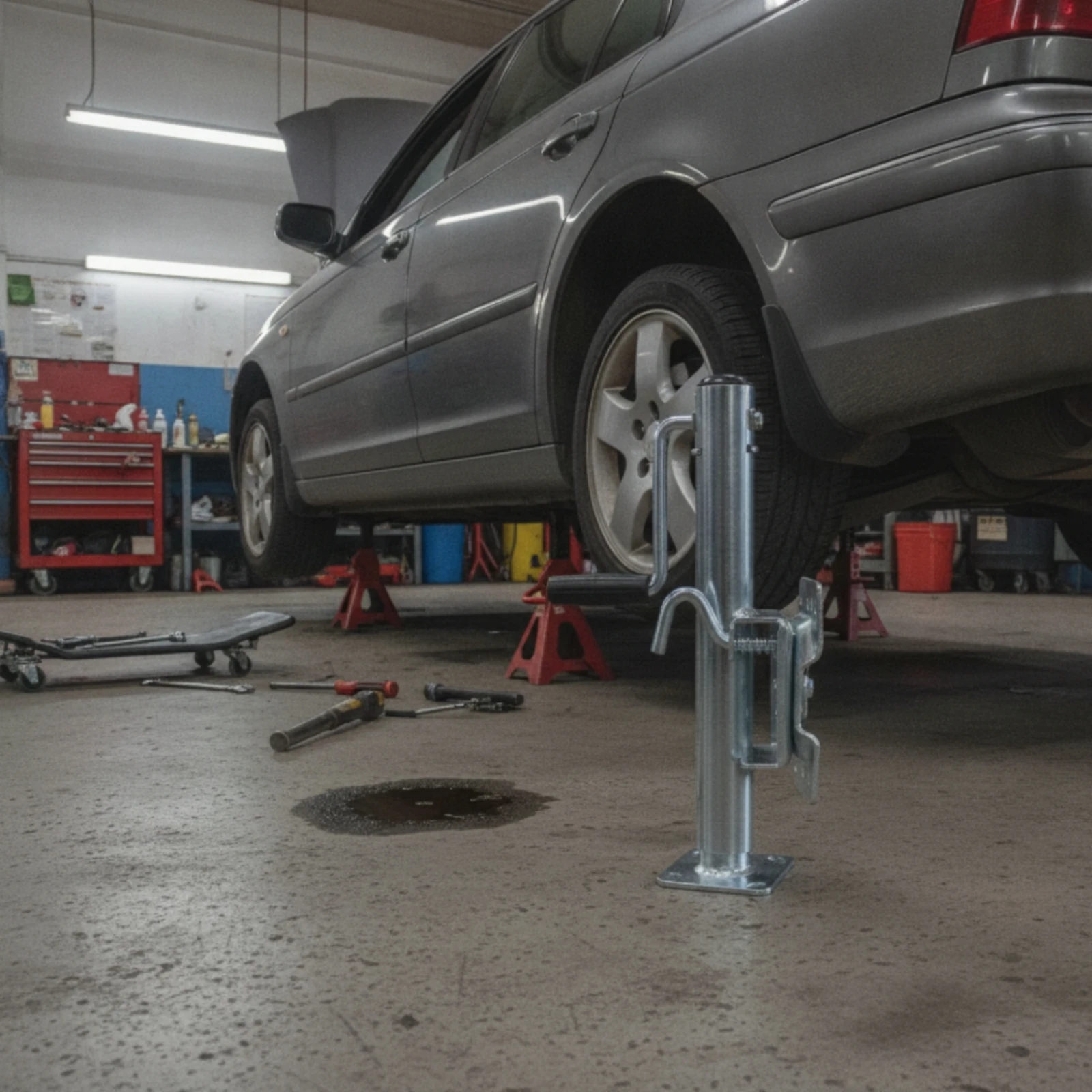 Trailer Jack with Base Plate Bolt-on Utility Trailer Jack Heavy Duty Galvanized for Boat Owners