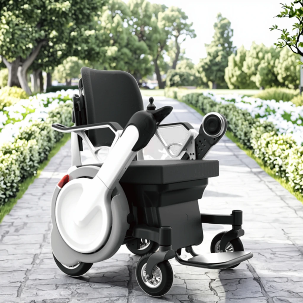 Hot Sale Durable Electric Wheelchair Portable and Rugged with Rugged Battery for Elderly Patients