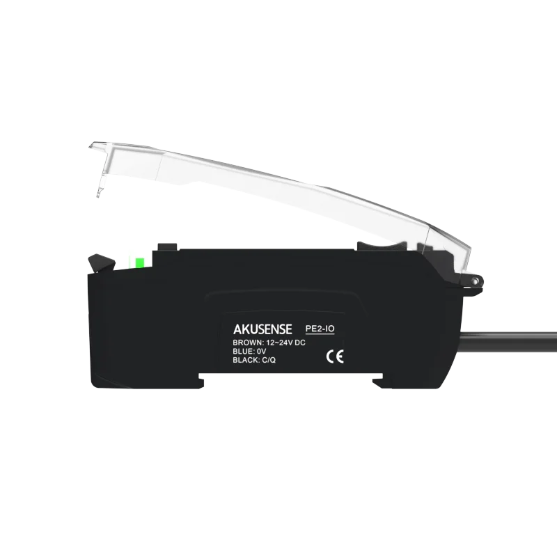 Akusense PE2 Series Optical Sensors Through Beam Diffusive Signal Fiber Amplifier With IO-Link NPN PNP Output