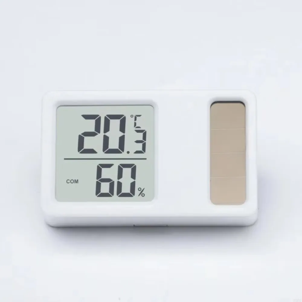 69HF Solar Powered Thermometers High Accuracy Mini Digital Temperature Humidity Portable Measurement Meter Gauge Hygrometer