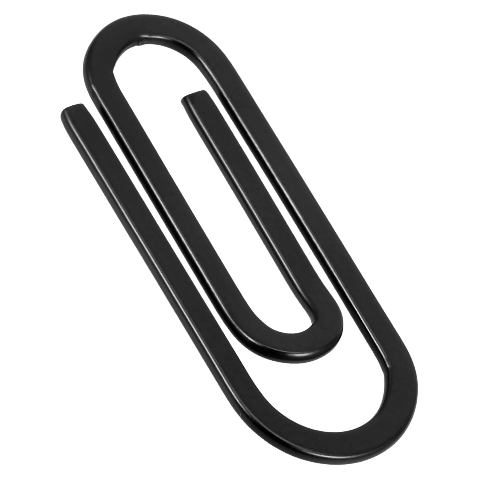 Metal Card Clip Paper Clips Small Clamp Marking Office Document Fold Black Stainless Steel Practical Long Use Creative Design