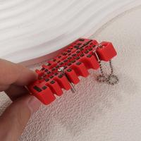 1Pcs Portable Nut And Drill Bit Thread Checker 3D Printed Wire Screw Measuring Tool Screw Drill Bit Gauge For Nuts Bolts Threads