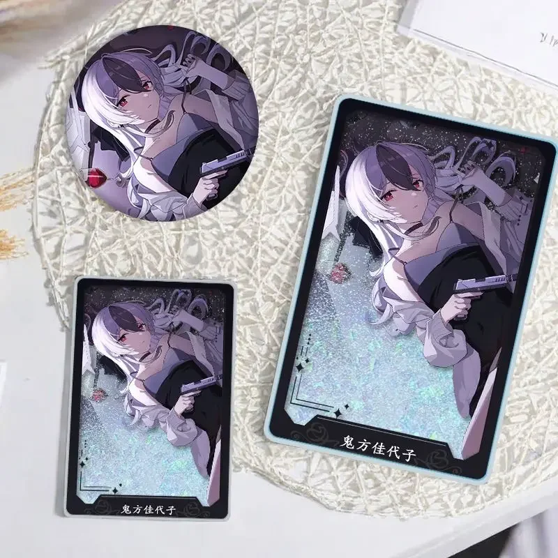 FC6Anime Blauw Archief Onikata Kayoko Cosplay Drijfzand Mahjong Acryl Ornamenten Badge Broche Kleding Rugzak Accessoires@FC8!