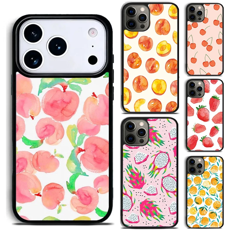 NEW FRUIT COLLECTION Pinapple Phone Case for iPhone 17 16 15 Pro Max Air 14 13 12 11 Plus Shockproof Capa Cover