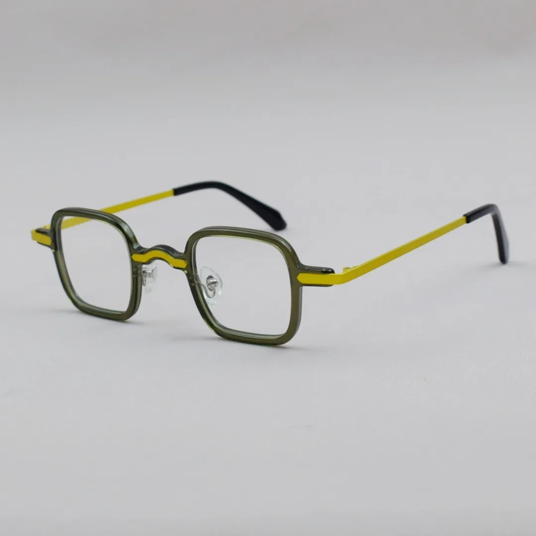 

Acetate Eyeglasses Frames Women Brand Design Retro Vintage Square Glasses Frame Men Ultralight Eyewear