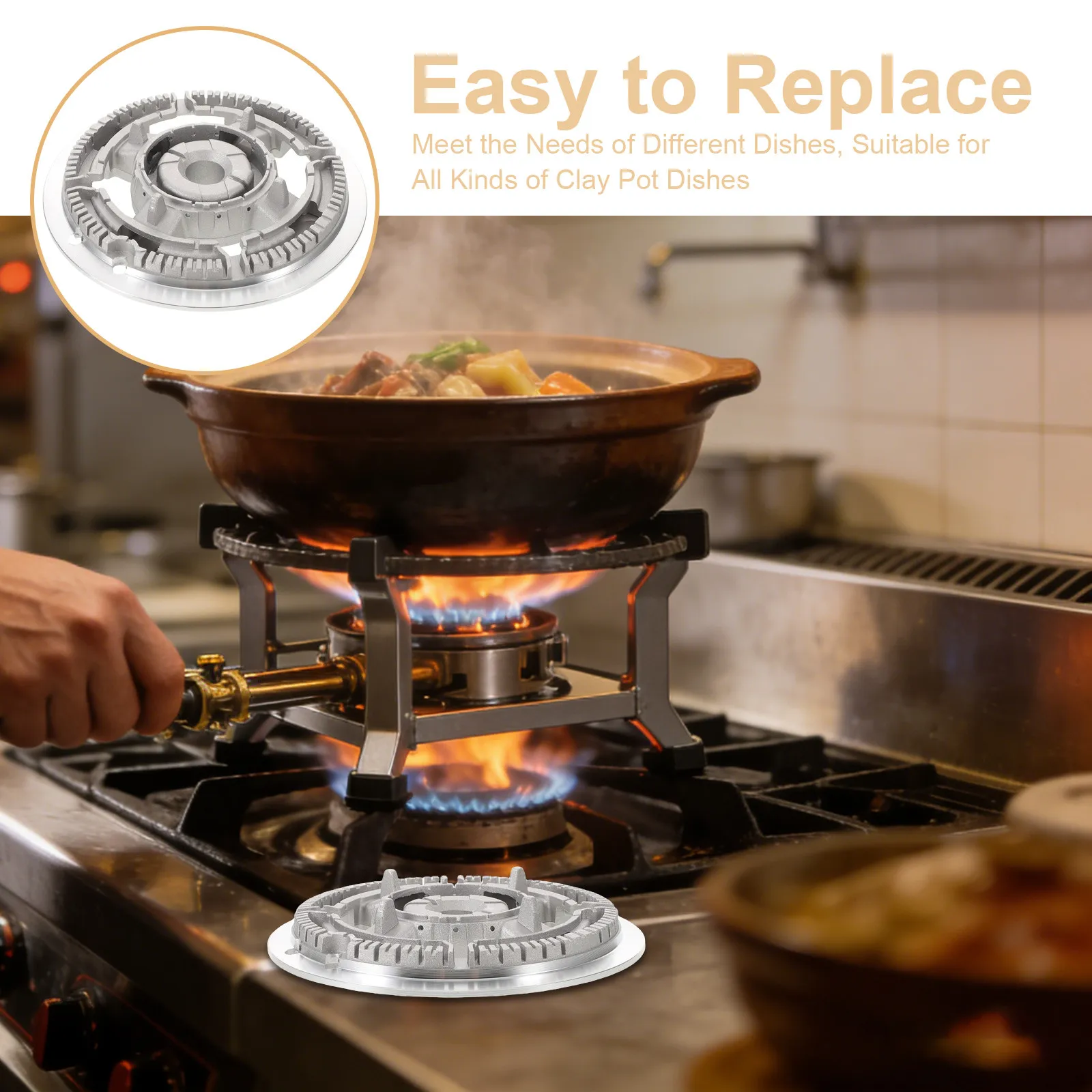 

Распределитель пламени для газовой горелки, железная теплораспределительная пластина, аксессуары для встраиваемых газовых плит для равномерного распределения тепла