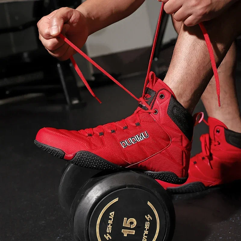 

Men Training Comfortable Classic Sneakers Fighting Wrestling Boots Professional Wrestling Shoes Breathable Adult Boxing Shoes