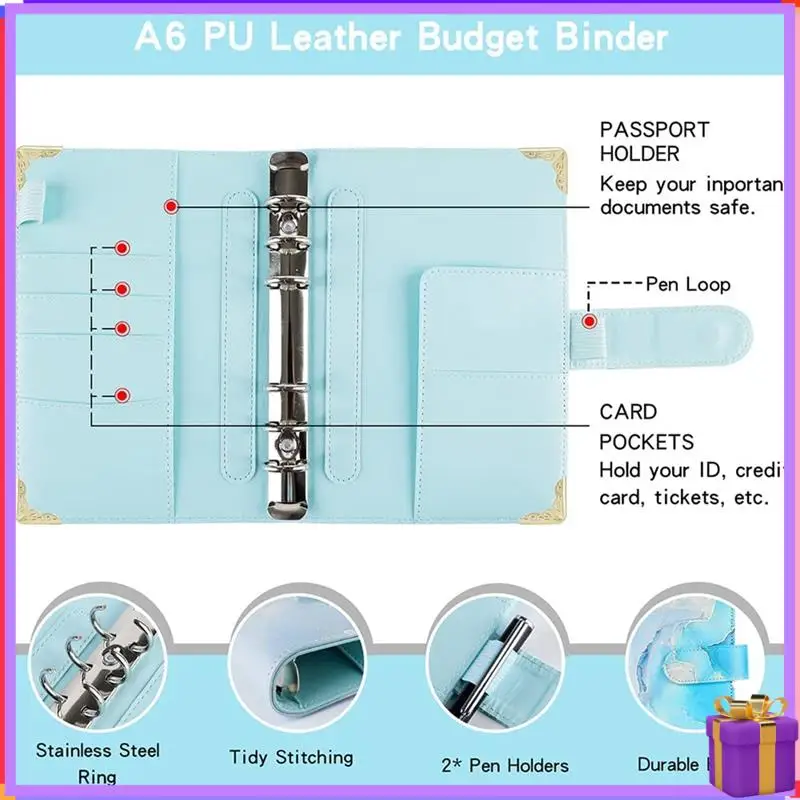 

Advanced-Cash Wallet Envelope System, Budget Binder With Zipper Envelopes, For Cash Budgeting Card Storage Funding Plan
