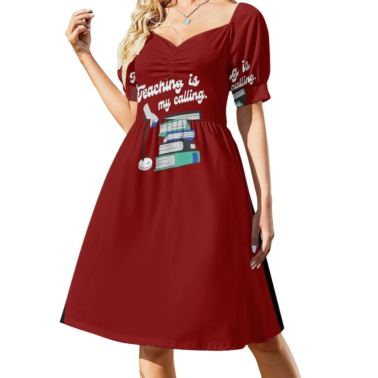 

Teaching Is My Calling Short-Sleeved Dress Womens dresses dresses women summer 2025 Woman dresses