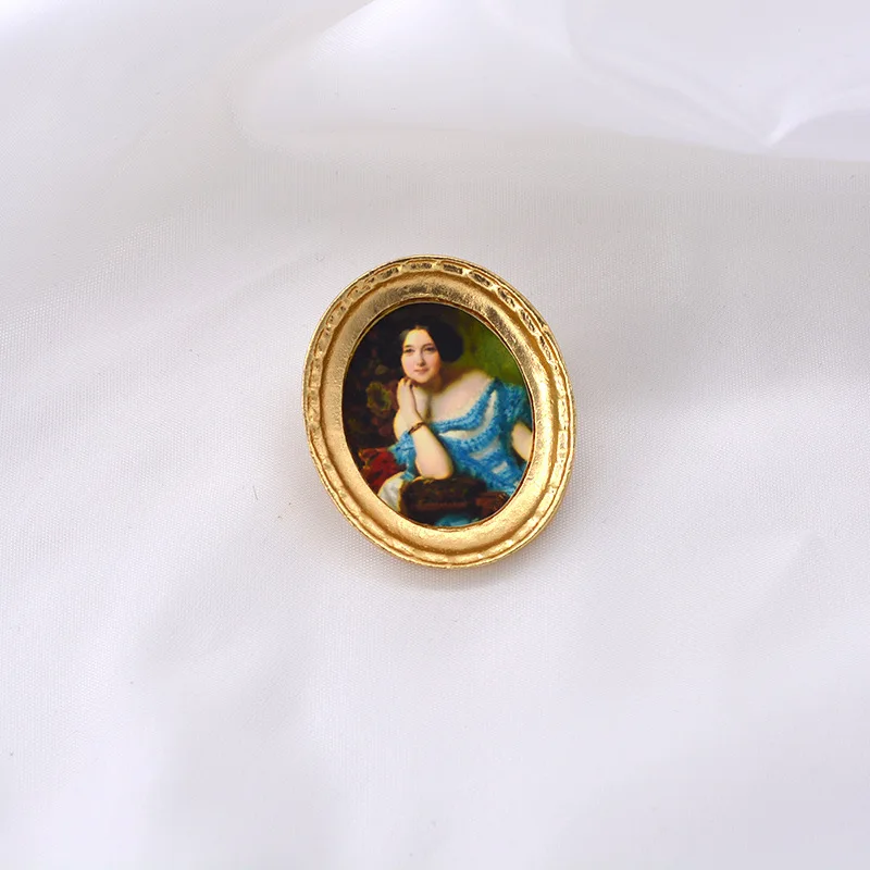 Art Oil Painting Brooches Collection Cartoon Van Gogh Venus Enamel Pin for Women Lapel Pins Badge Bag Shirt Collar Jewelry Gifts - view 4